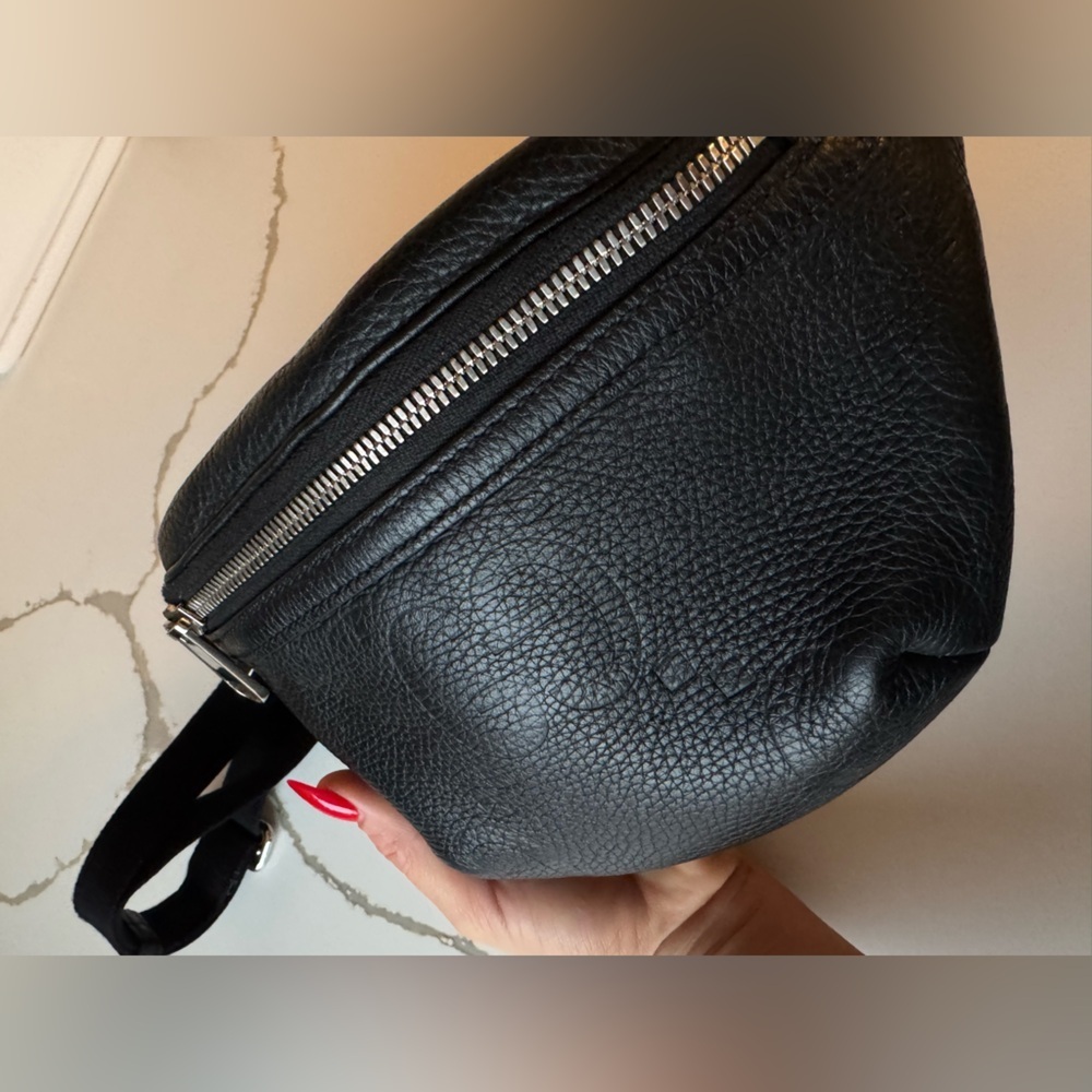 🔥 Gucci Jumbo GG Small Belt Bag Black Leather - Picture 16 of 17